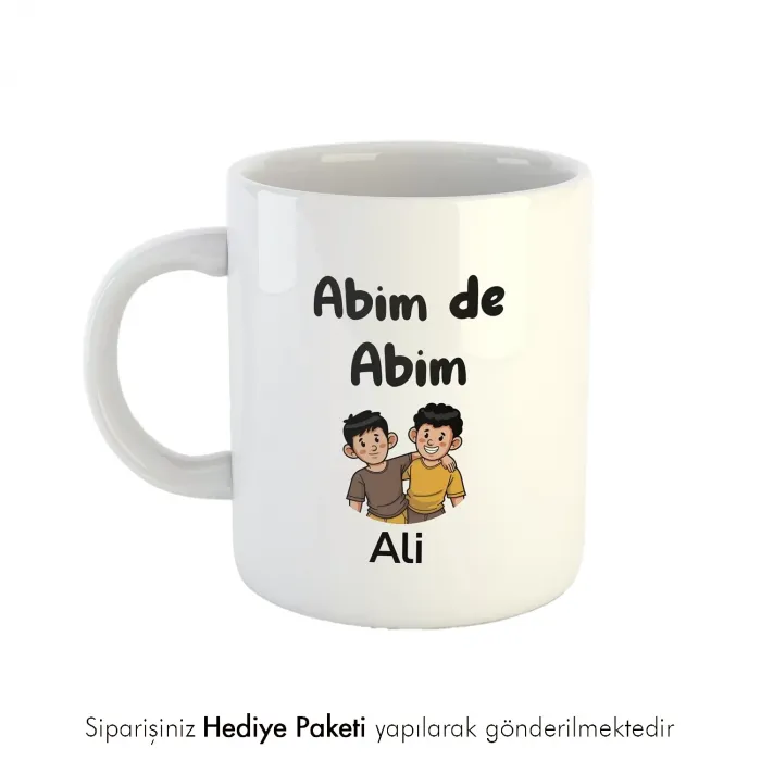 Abim De Abim Kişiye Özel İsimli Kupa Bardak