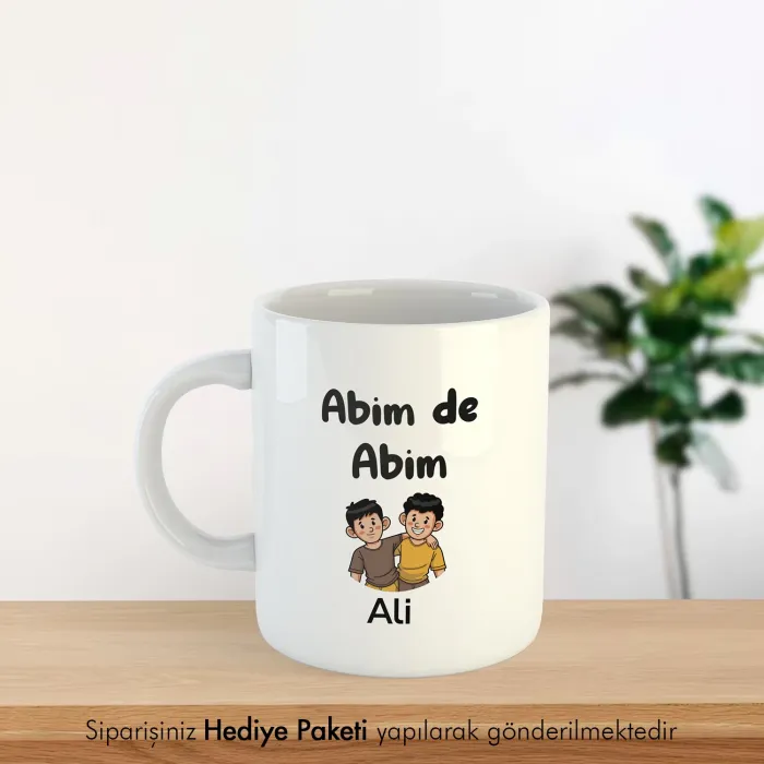 Abim De Abim Kişiye Özel İsimli Kupa Bardak