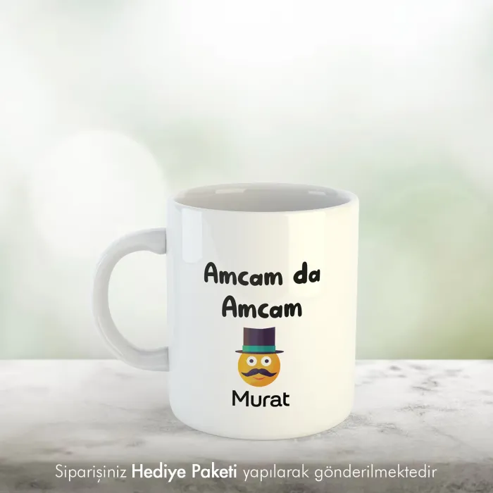Amcam Da Amcam Kişiye Özel İsimli Kupa Bardak