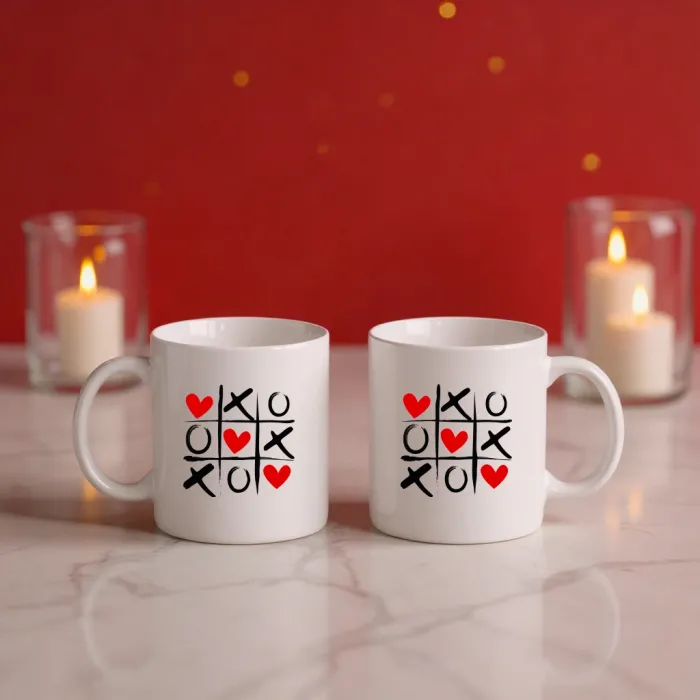 Aşk Oyunu Temalı Çift Kupa Seti