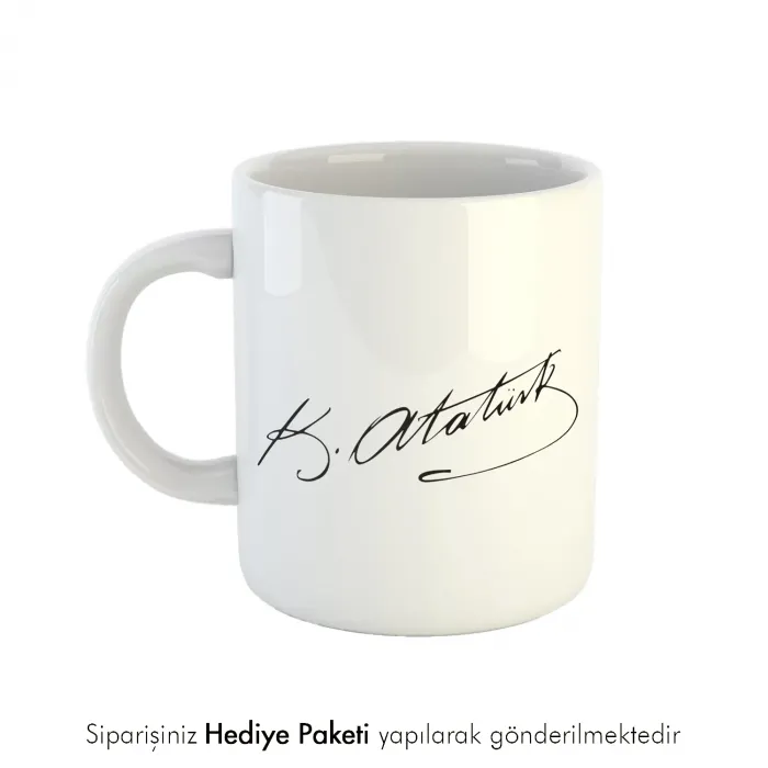 Atatürk İmzalı Kupa Bardak