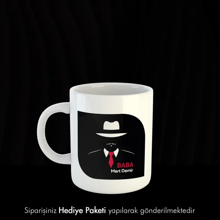 Baba Yazılı Kişiye Özel İsimli Kupa Bardak