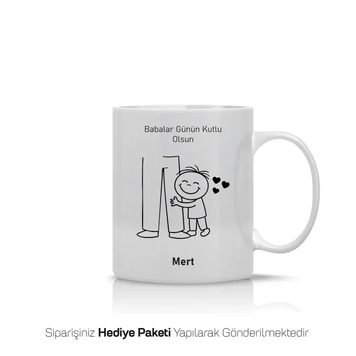 Babalar Gününe Özel Sevimli Kişiye Özel Kupa Bardak