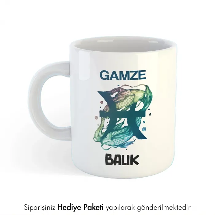 Balık Burcuna Hediye Kupa Bardak