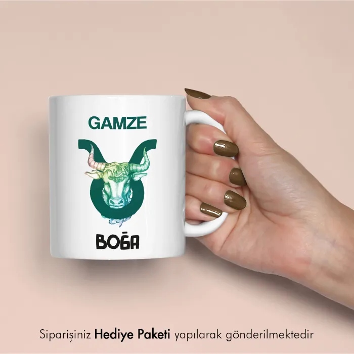 Boğa Burcuna Hediye Kupa Bardak