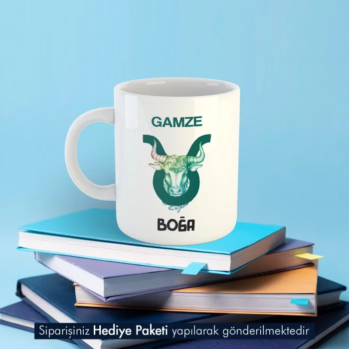 Boğa Burcuna Hediye Kupa Bardak