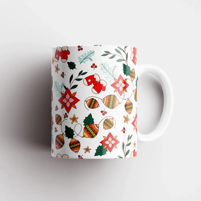 Noel Temalı Kupa Bardak