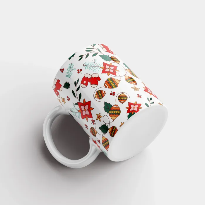 Noel Temalı Kupa Bardak