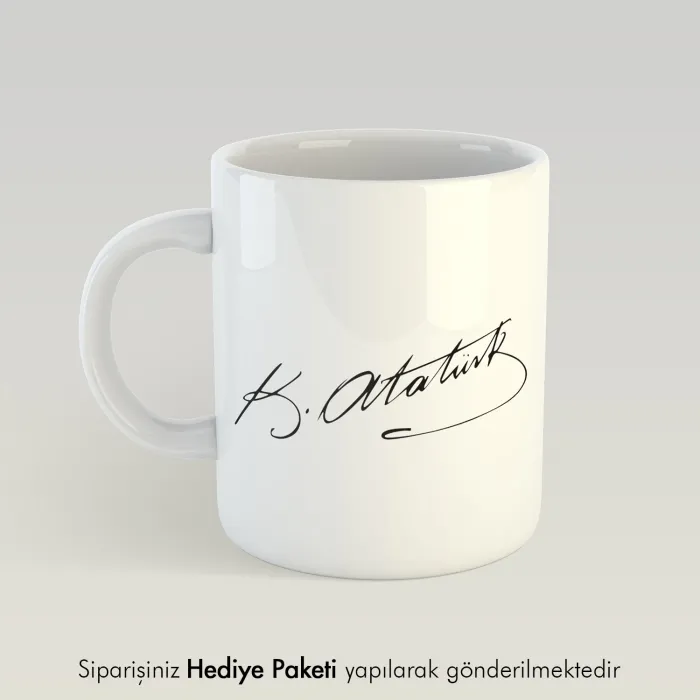 Atatürk İmzalı Kupa Bardak