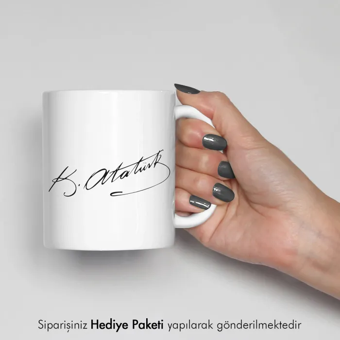 Atatürk İmzalı Kupa Bardak
