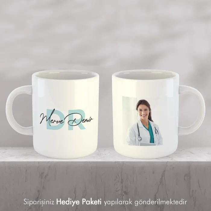 Doktora Özel Hediye İsimli Kupa Bardak