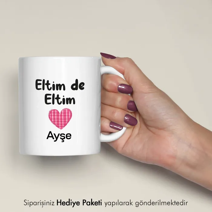 Eltim De Eltim Kişiye Özel İsimli Kupa Bardak