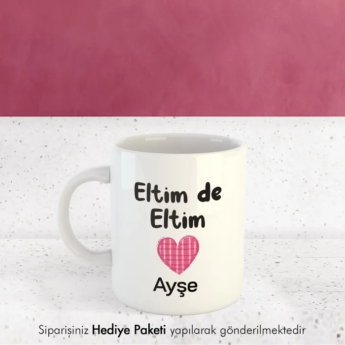 Eltim De Eltim Kişiye Özel İsimli Kupa Bardak