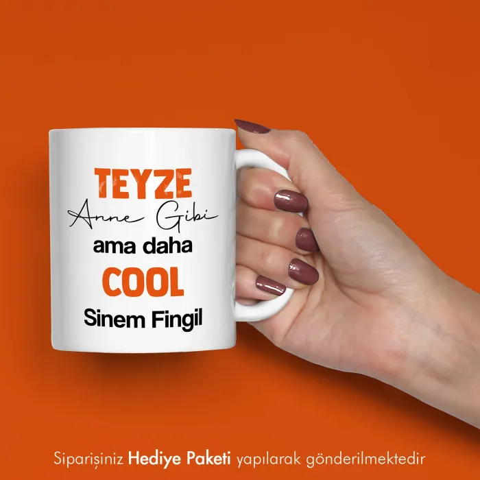 Teyzeye Özel Espirili Kupa Bardak