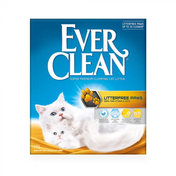 Ever Clean Litterfree Paws Patilere Yapışmayan Topaklanan Kedi Kumu 10lt