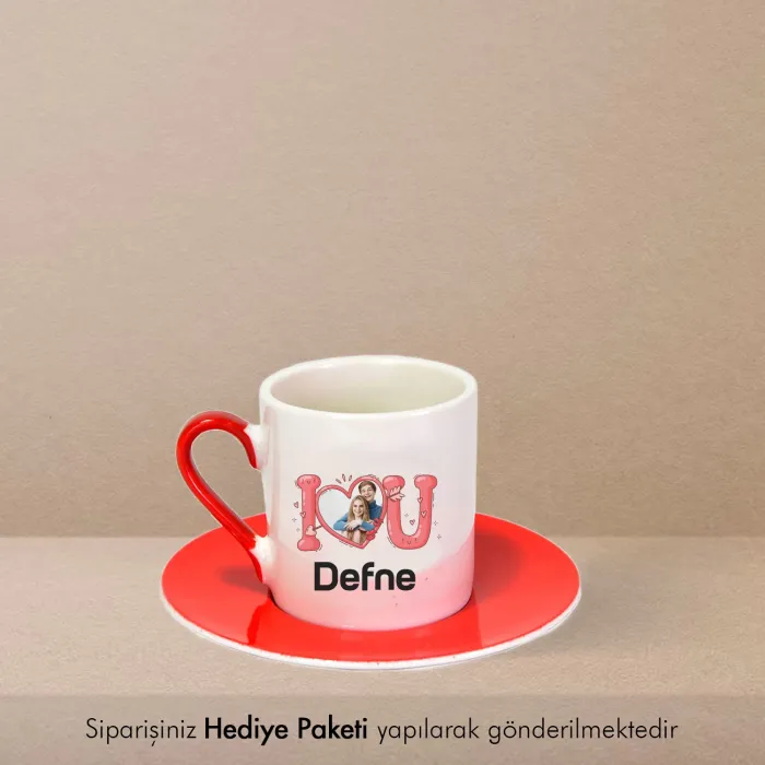 Yengem De Yengem Özel İsimli Hediye Kırmızı Fincan