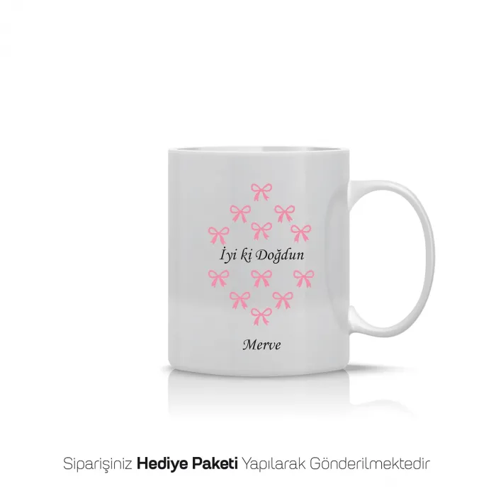 Fiyonk Temalı Kişiye Özel İsimli Kupa Bardak