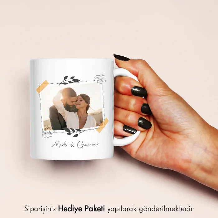 Fotoğraf ve İsim Baskılı Hediye Kahve Kupası