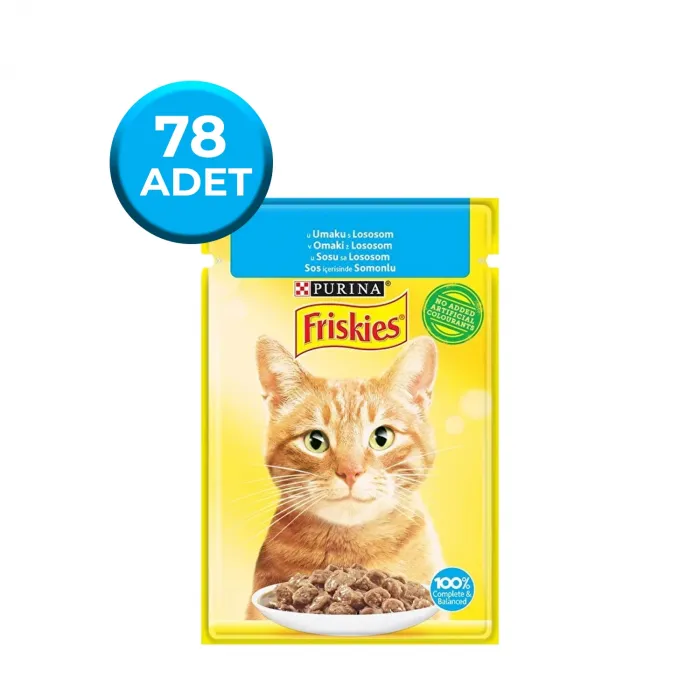 Friskies Somonlu Yaş Kedi Maması 85 Gr x 78 Adet
