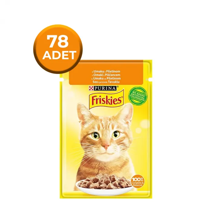 Friskies Tavuklu Yaş Kedi Maması 85 Gr x 78 Adet