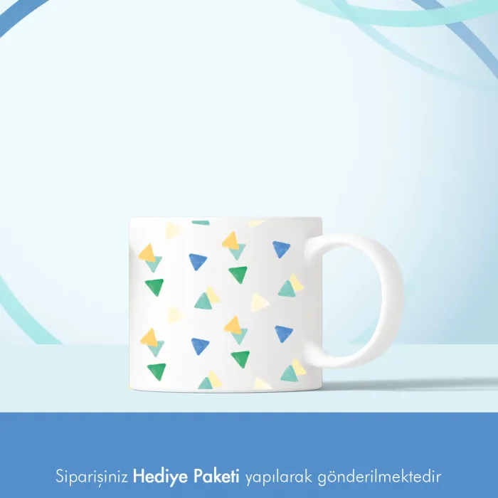 Geometrik Desenli Mini Kupa