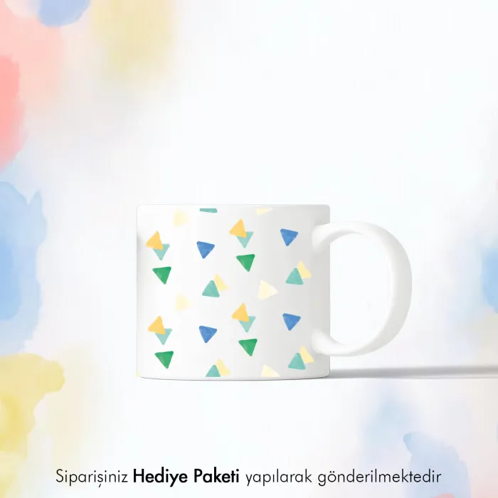 Geometrik Desenli Mini Kupa