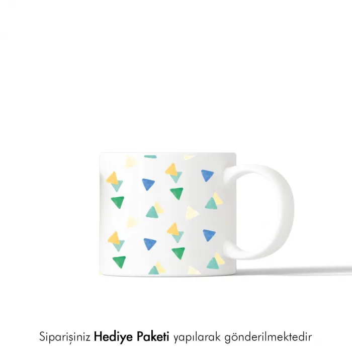Geometrik Desenli Mini Kupa