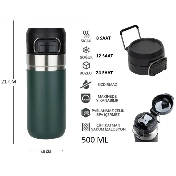 Globox Termos 500ml Yeşil