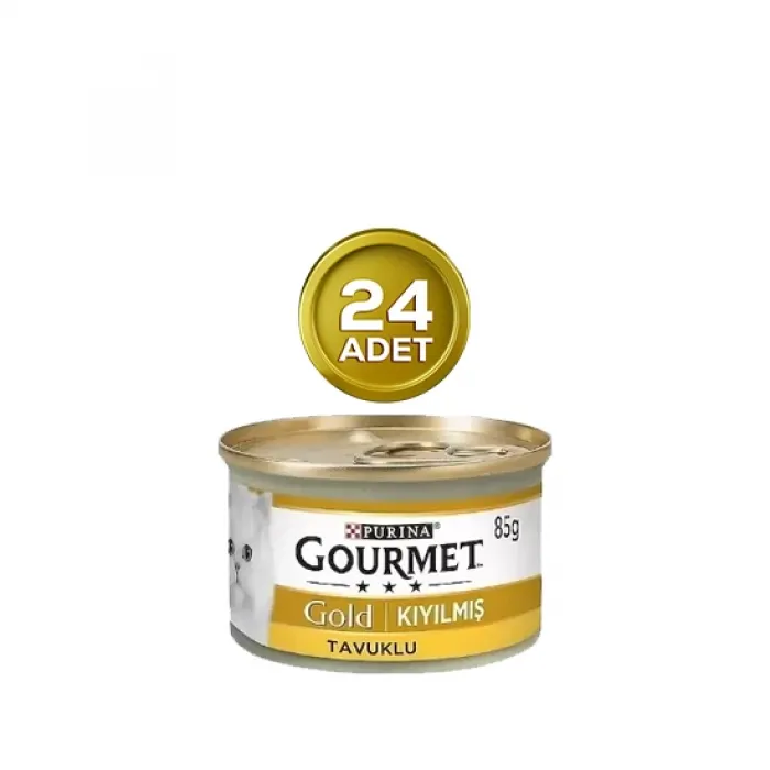 Gourmet Gold Kıyılmış Tavuklu Kedi Konservesi 85 Gr x 24 Adet