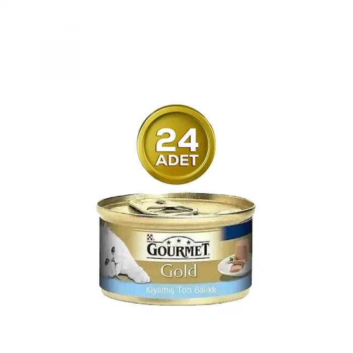 Gourmet Gold Kıyılmış Ton Balıklı Kedi Konservesi 85 Gr x 24 Adet