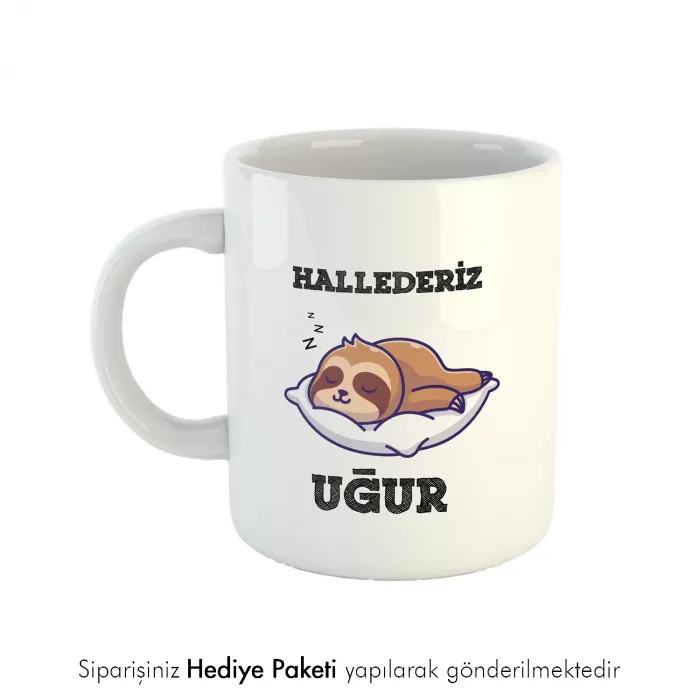 Hallederiz Temalı Kişiye Özel İsimli Hediye Kupa