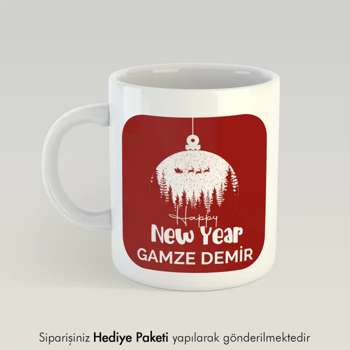 Happy New Year Yılbaşı Hediyesi Kupa Bardak