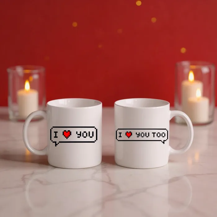I Love You Too Çift Kupa Seti
