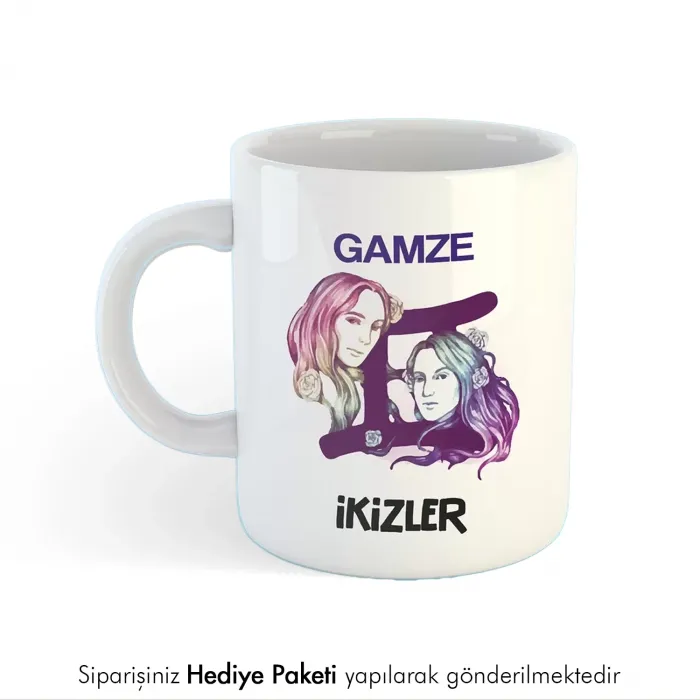 İkizler Burcuna Hediye Kupa Bardak