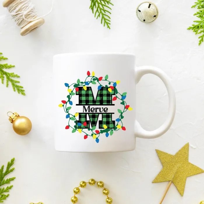 Işıklı Harfli Kişiye Özel Yeni Yıl Kupası