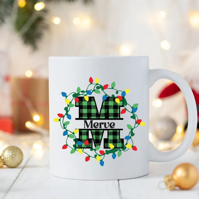 Işıklı Harfli Kişiye Özel Yeni Yıl Kupası