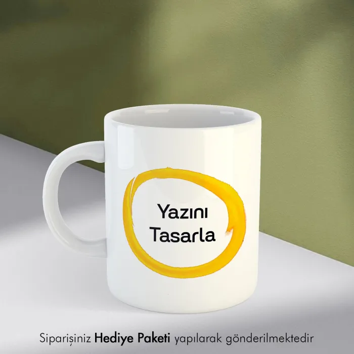 Kendin Tasarla İsim Baskılı Hediye Kupa Bardak