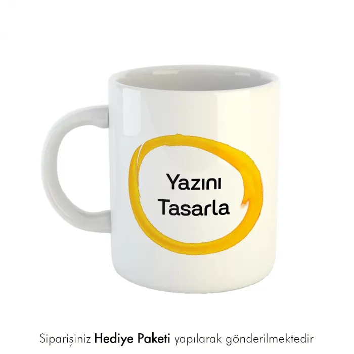 Kendin Tasarla İsim Baskılı Hediye Kupa Bardak
