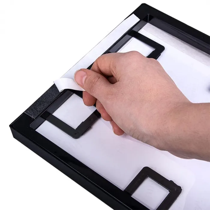 Kişiye Özel 3Lü Fotoğraf Baskılı Siyah Renk Yapışkanlı Paspartulu Çerçeve