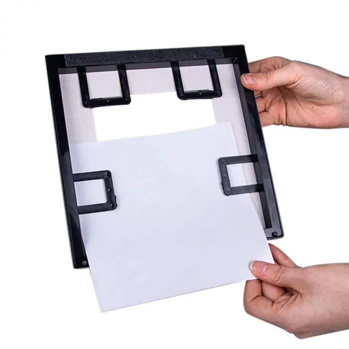 Kişiye Özel 3Lü Fotoğraf Baskılı Siyah Renk Yapışkanlı Paspartulu Çerçeve