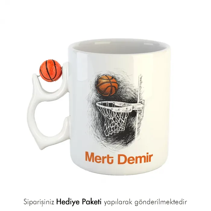 Fotoğraf Baskılı Basketbol Toplu Hediye Kupa Bardak