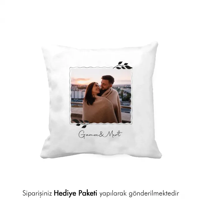 Sevgiliye Özel İsim Baskılı Hediye Dekoratif Yastık