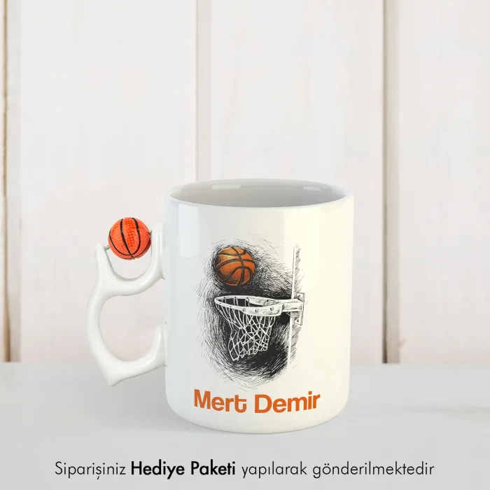 Fotoğraf Baskılı Basketbol Toplu Hediye Kupa Bardak