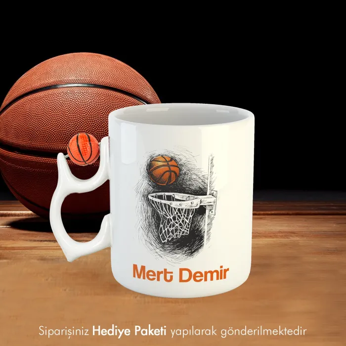 Fotoğraf Baskılı Basketbol Toplu Hediye Kupa Bardak