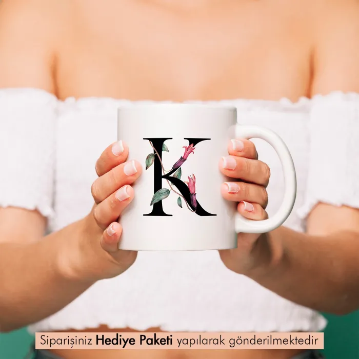 Kişiye Özel Harf Baskılı Kupa Bardak