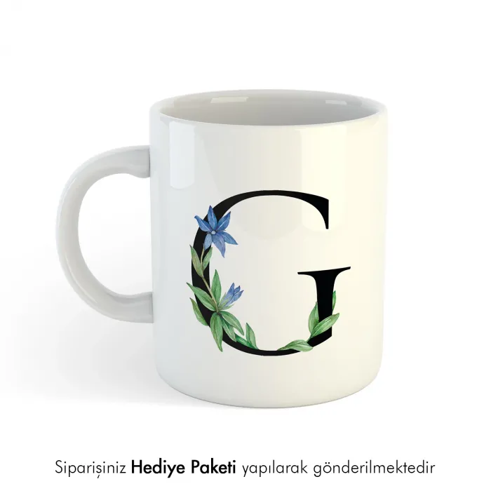 Kişiye Özel Harf Baskılı Kupa Bardak