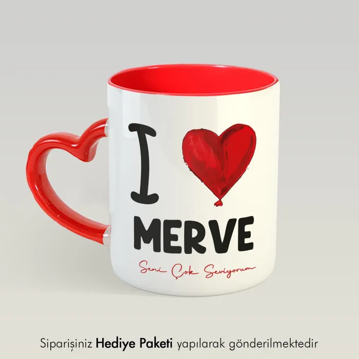 Sevgiliye Özel İsim Baskılı Hediye Peluş Ayıcık Kupa Seti