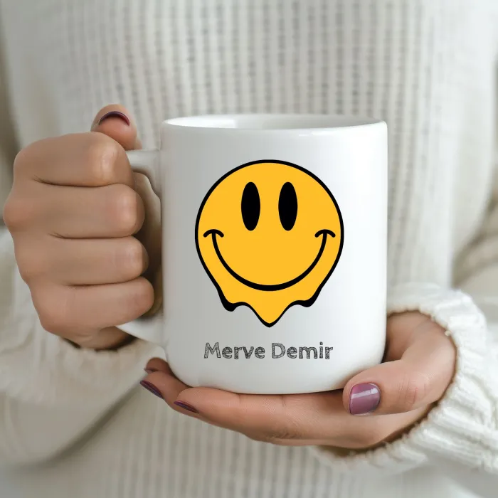 Kişiye Özel Melting Smiley Kupa