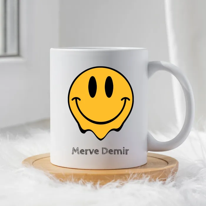 Kişiye Özel Melting Smiley Kupa