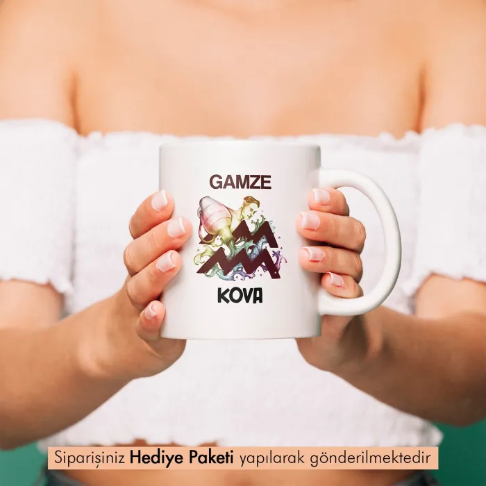 Kova Burcuna Hediye Kupa Bardak